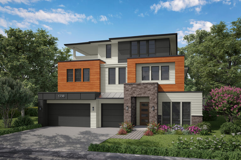 The Granada floor plan rendering by JayMarc Homes