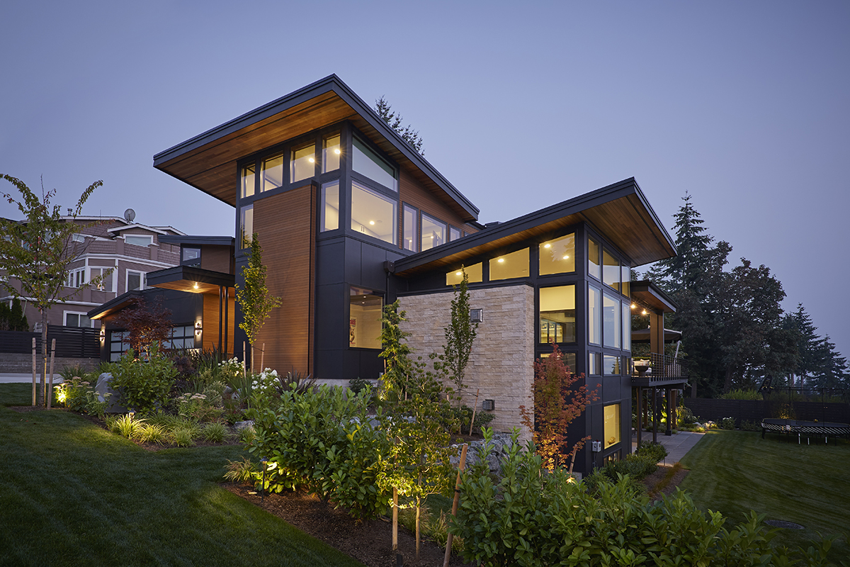 PNW contemporary home in Mercer Island, WA built by JayMarc Homes