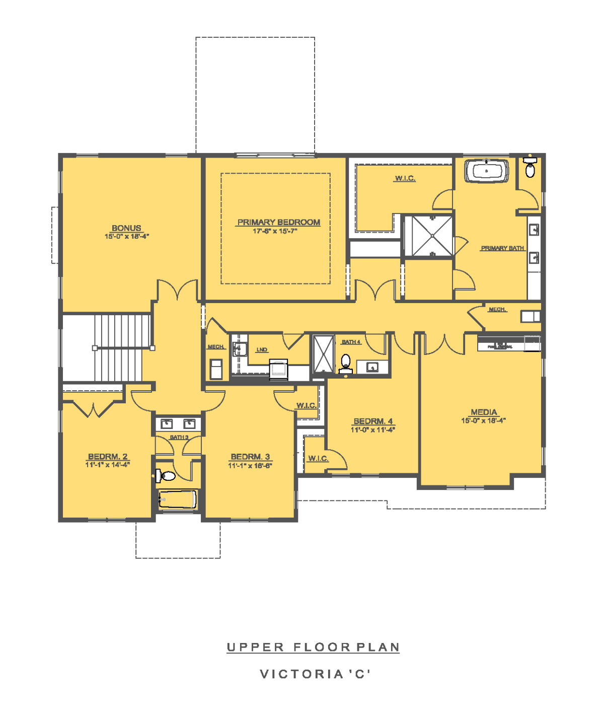 The Victoria Upper Floor Plan
