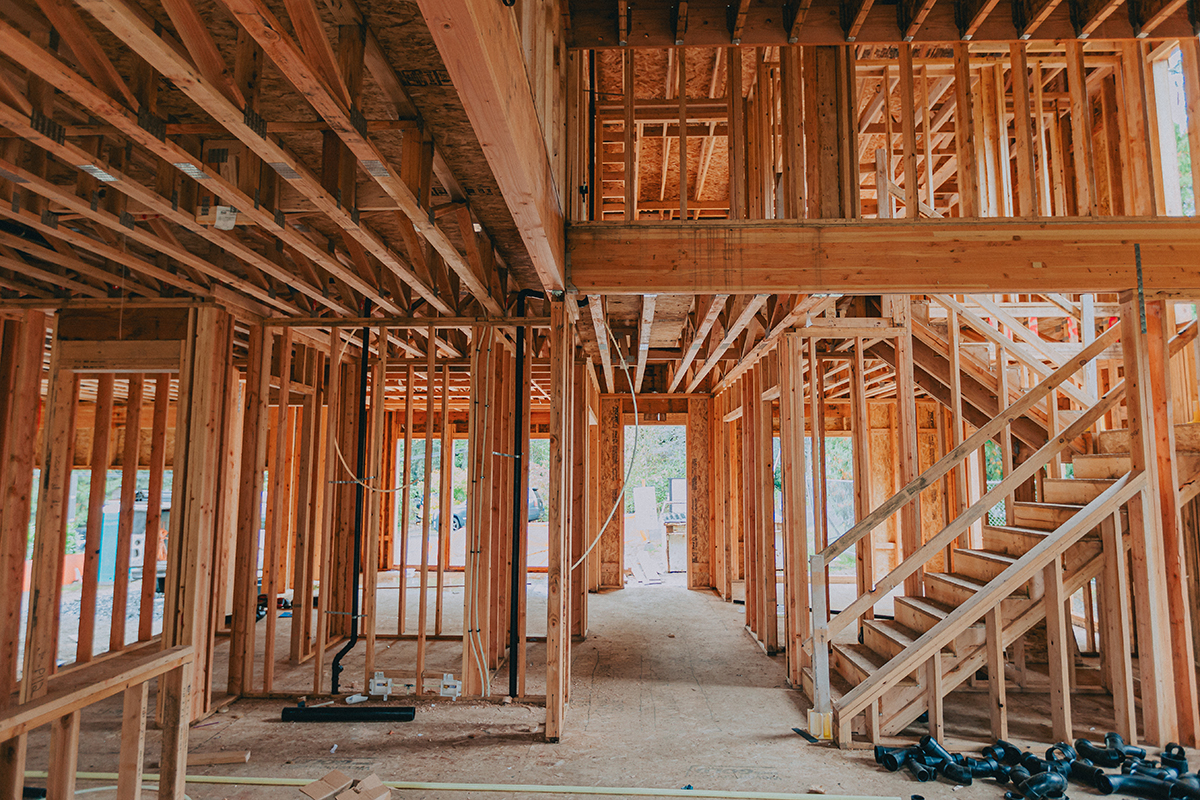 interior house framing