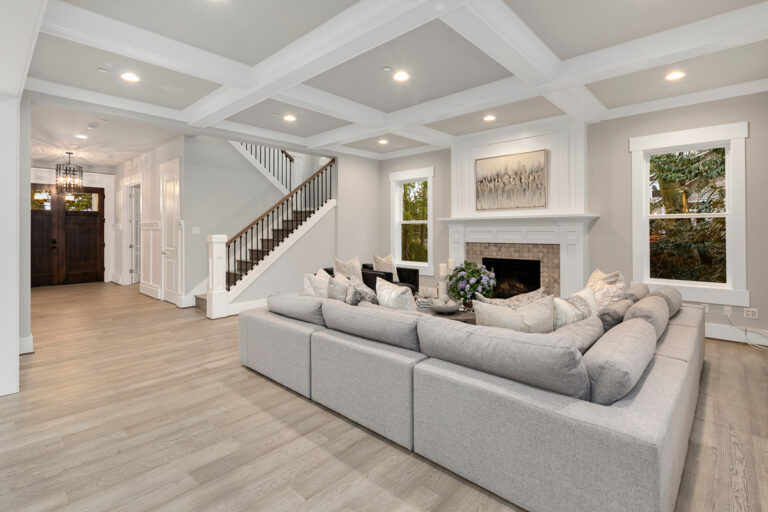 Acropolis custom floor plan transitional great room