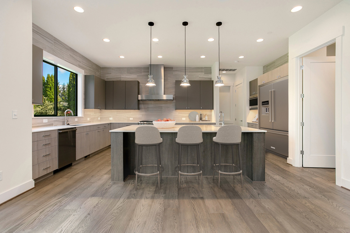 Acropolis custom floor plan modern farmhouse kitchen