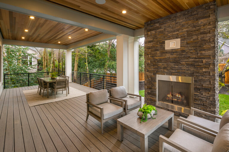 Acropolis custom floor plan outdoor living