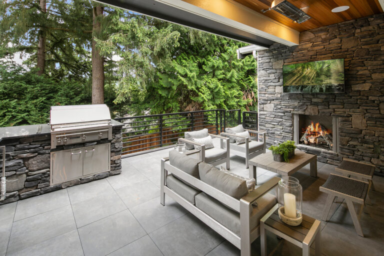 Agra custom floor plan covered deck