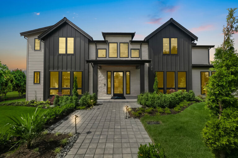 Arabella custom floor plan modern farmhouse exterior