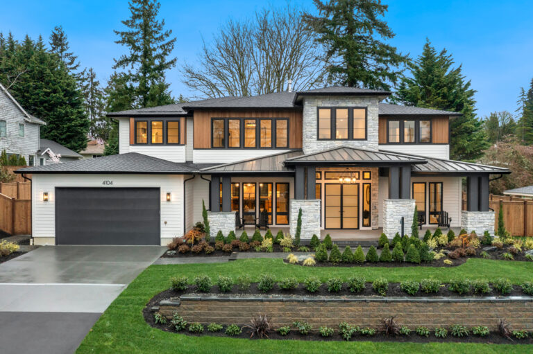 Astoria custom floor plan 2 car garage front exterior