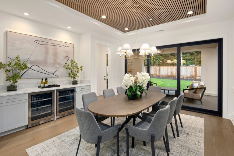 Astoria custom floor plan dining room