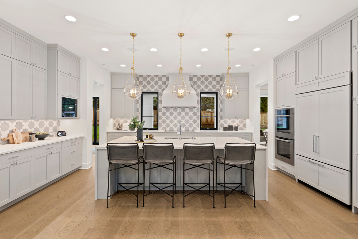 Astoria custom floor plan kitchen