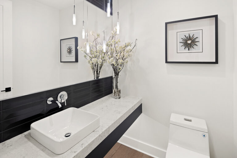 Astoria custom floor plan powder room