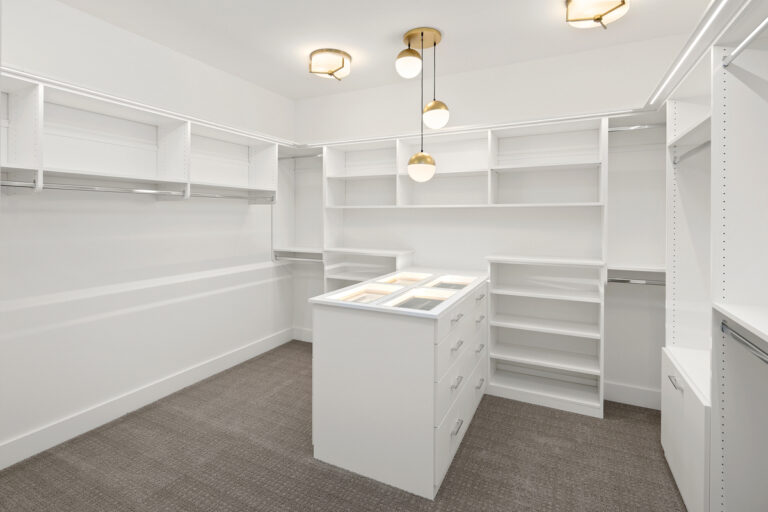 Astoria custom floor plan primary suite walk in closet