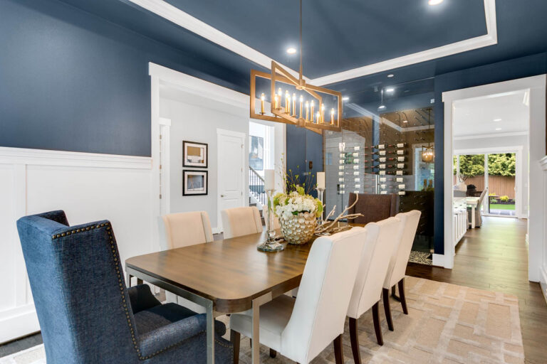 Athenia custom floor plan dining room