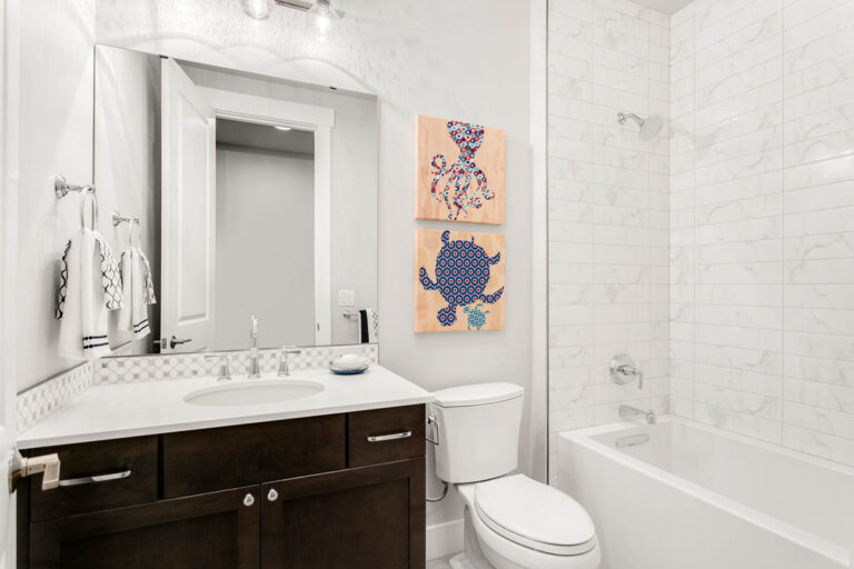 Athenia custom floor plan secondary bath