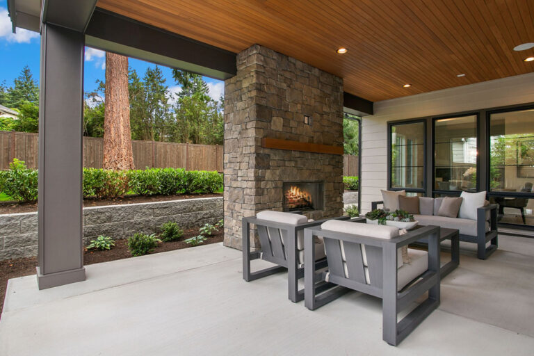 Atwater custom floor plan covered patio