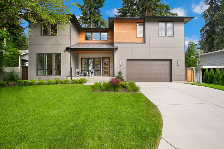Atwater custom floor plan modern front exterior