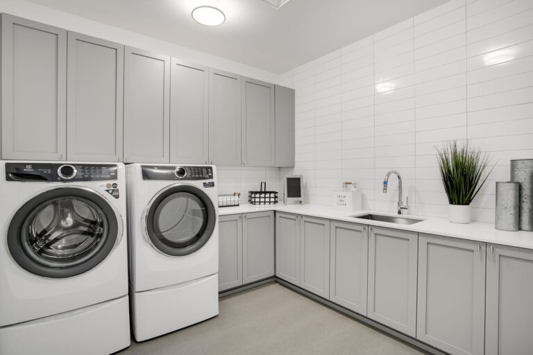 Atwater custom floor plan laundry room