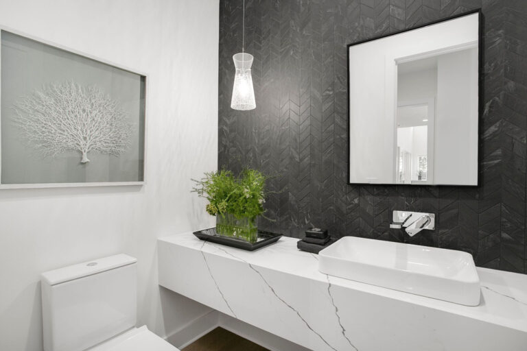 Atwater custom floor plan powder room