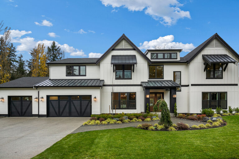 Barbaro custom floor plan farmhouse front exterior