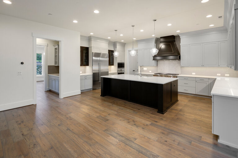 Barbaro custom floor plan kitchen and nook