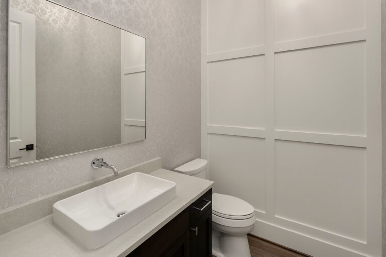 Barbaro custom floor plan powder room