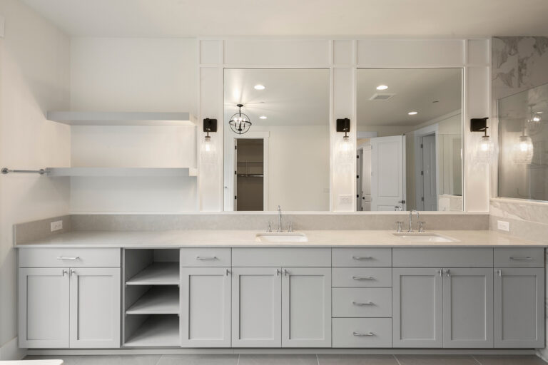 Barbaro custom floor plan primary suite vanity