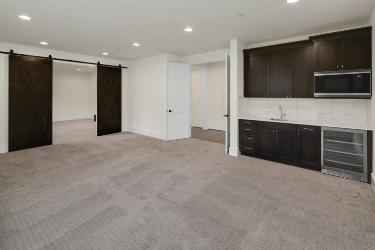 Barbaro custom floor plan recreation room