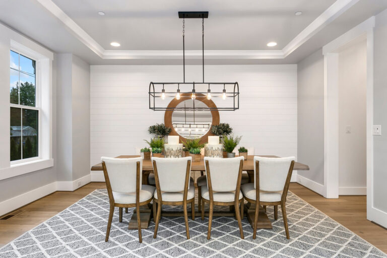 Belmont custom floor plan dining room