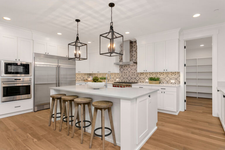 Belmont custom floor plan kitchen