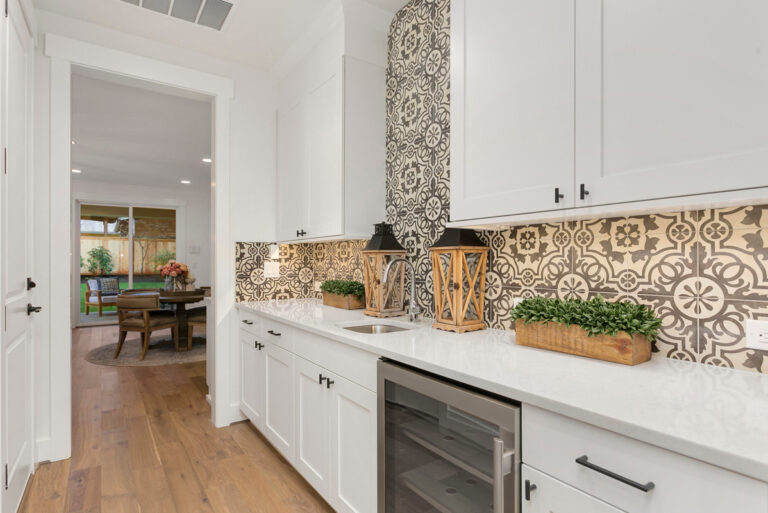 Belmont custom floor plan service area