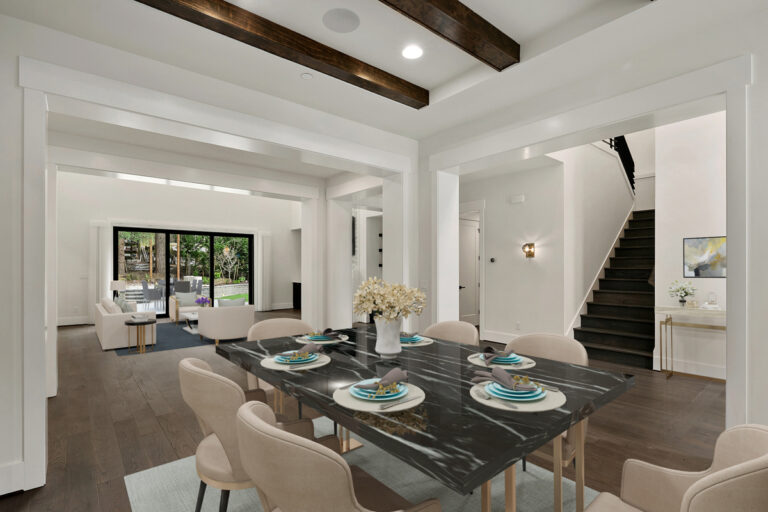 Birch custom floor plan dining room