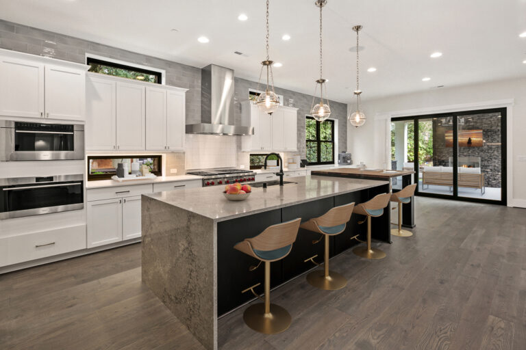 Birch custom floor plan kitchen