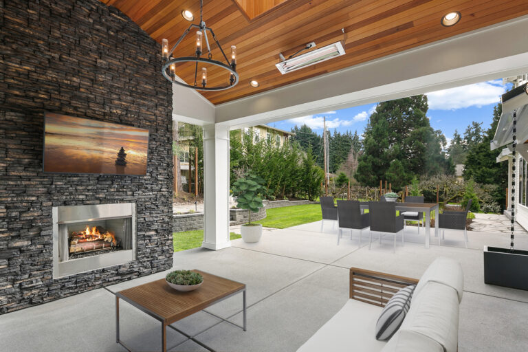 Birch custom floor plan outdoor living