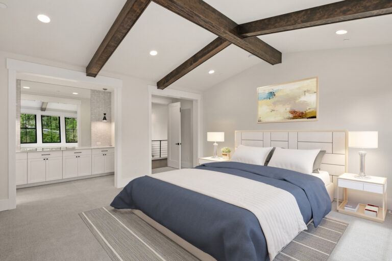Birch custom floor plan primary suite bath