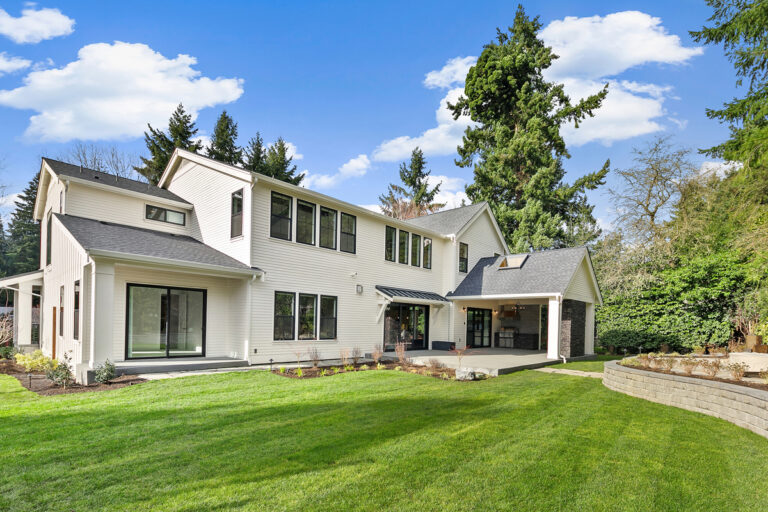 Birch custom floor plan rear exterior