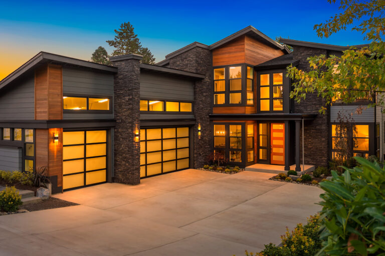 Bordeaux custom floor plan northwest contemporary front exterior