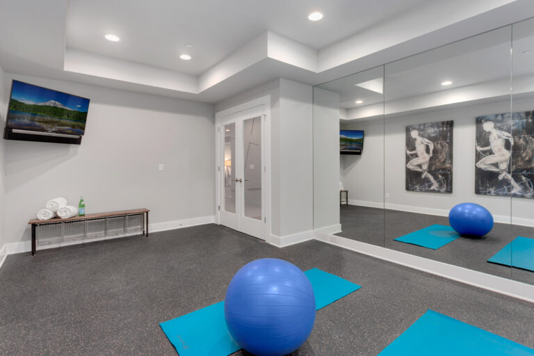 Bordeaux custom floor plan gym