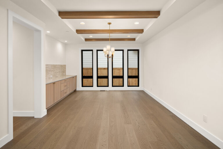 Brentwood custom floor plan dining room