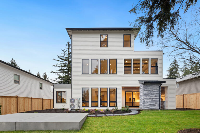 Brentwood custom floor plan rear exterior