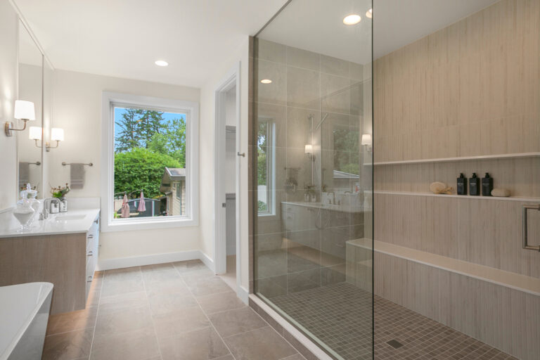 Brixton custom floor plan primary suite bath walk in shower