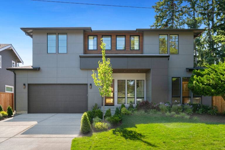 Brixton custom floor plan transitional front exterior