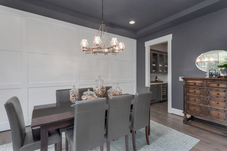 Calabria custom floor plan dining room