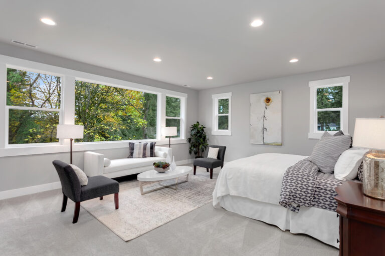 Calabria custom floor plan primary suite