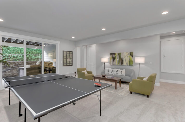 Calabria custom floor plan recreation room