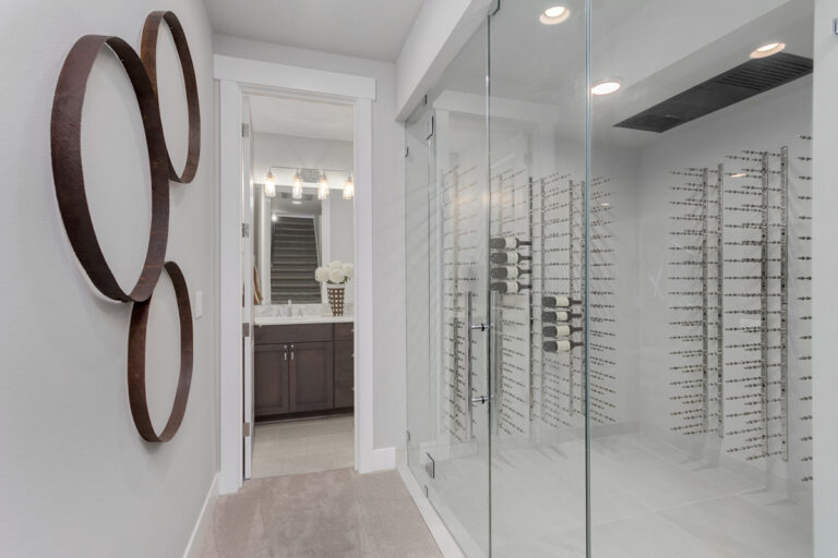 Calabria custom floor plan wine vault