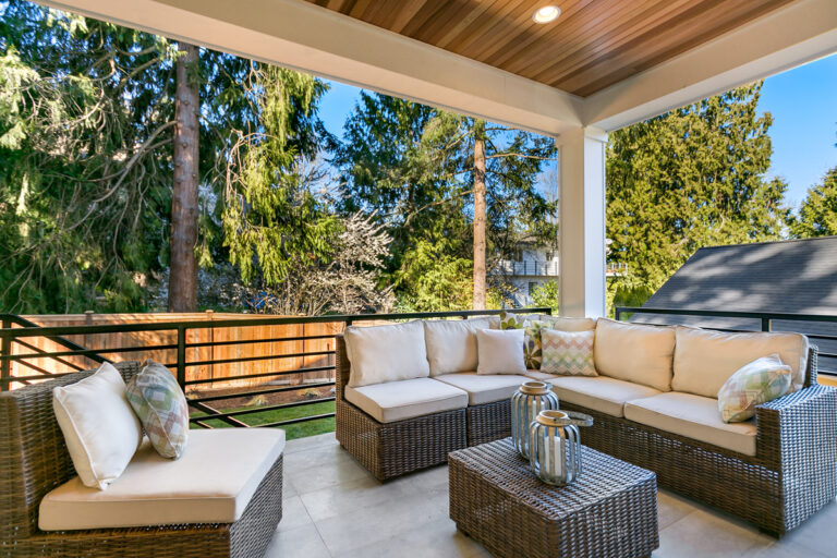 Capri custom floor plan covered deck
