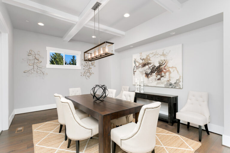 Capri custom floor plan dining room