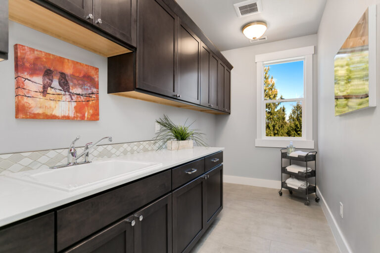 Capri custom floor plan laundry room