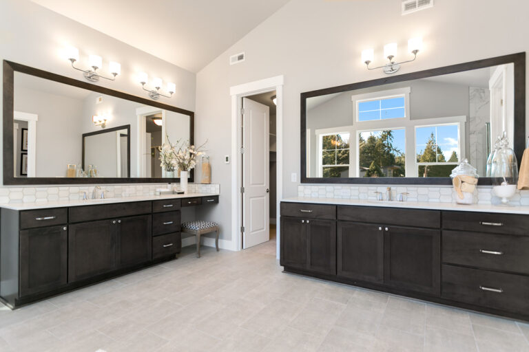 Capri custom floor plan primary suite bath vanity