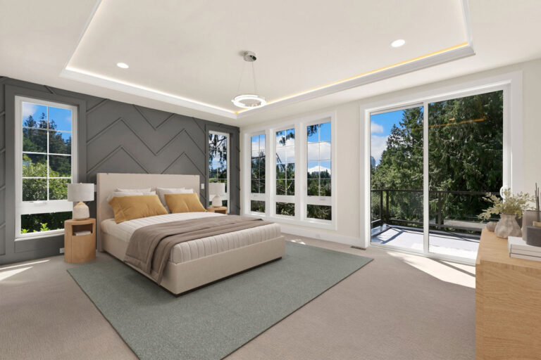 Bellevue 01 custom home primary suite