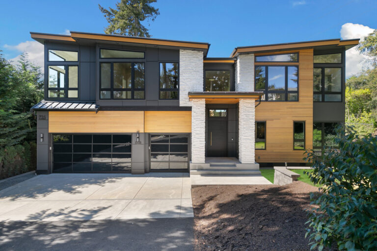 Bellevue 02 custom home contemporary exterior
