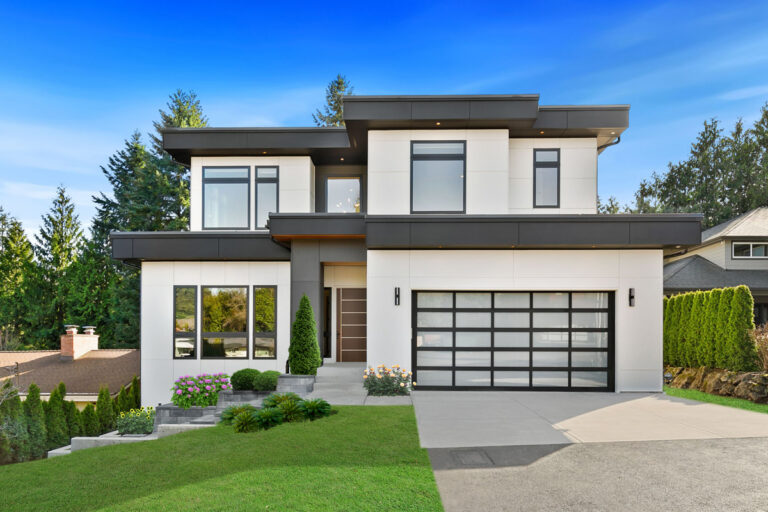 Bellevue 03 custom home transitional exterior